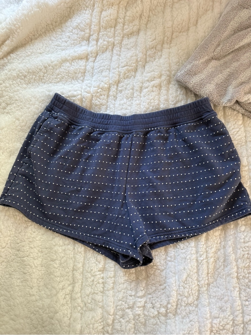 Aerie Blue Dotted Lounge Shorts